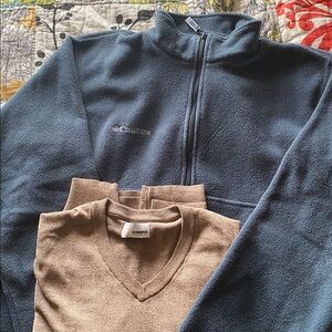 Men's Black Swim Trunks & Gray-Black Swim Shorts Set